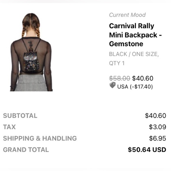 Studded Mini Backpack - Picture 6 of 6